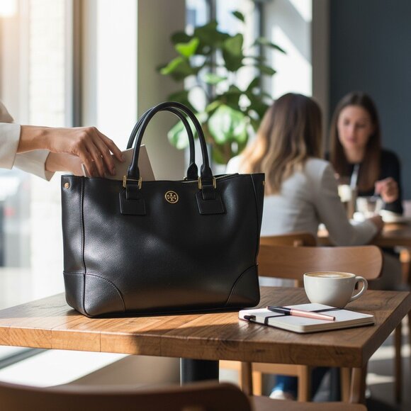 Tory Burch Saffiano Leather Bag - Like New! - Picture 2 of 9